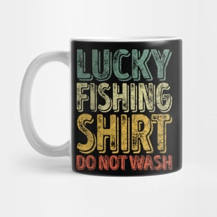 Lucky Fishing Do Not Wash Fisherman Christmas Mug